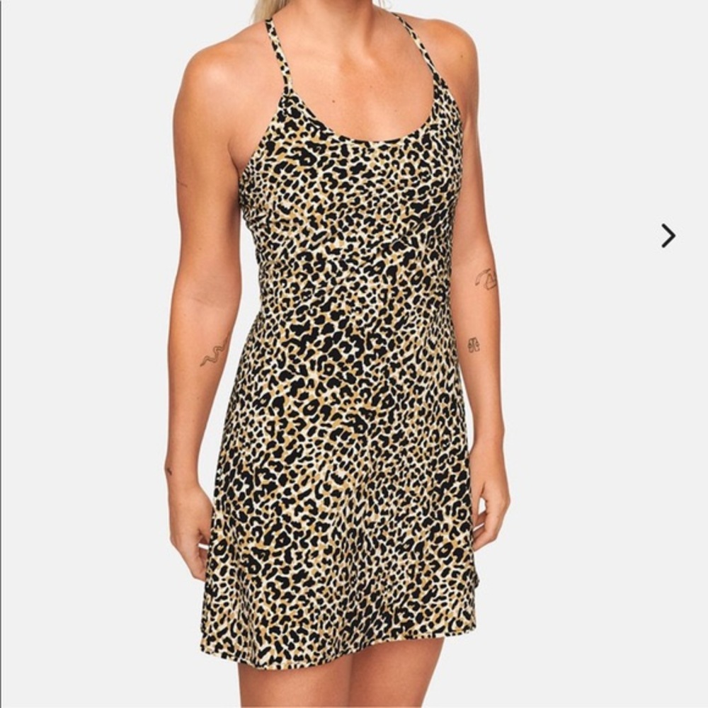 Outdoor Voices Leopard Exercise Dress NWT